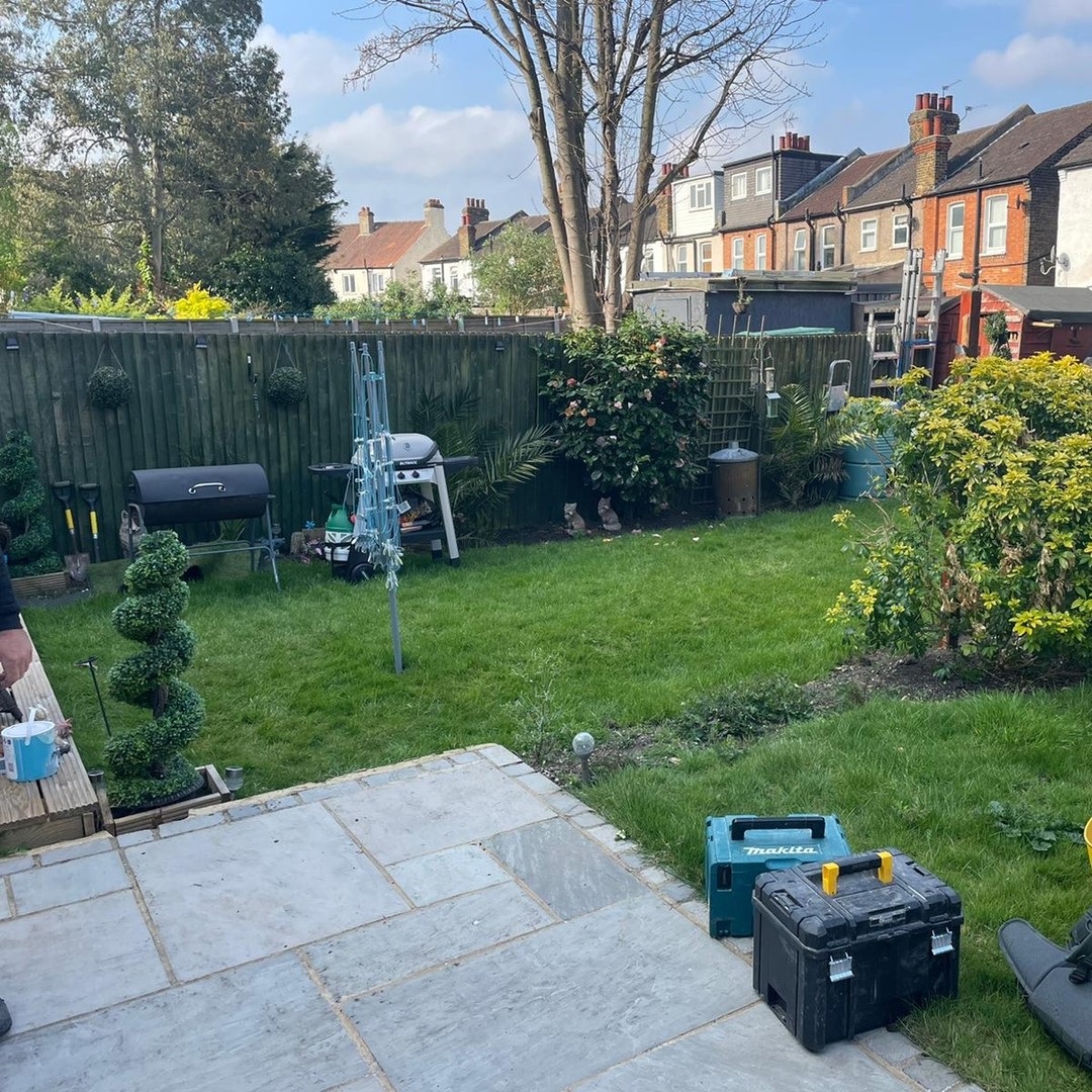 Garden fence before updating